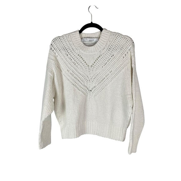 IRO Arresi White Open Knit Pullover Sweater Size XS - Picture 1 of 8